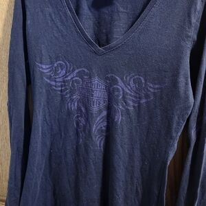 Harley-Davidson Navy Long Sleeve Shirt